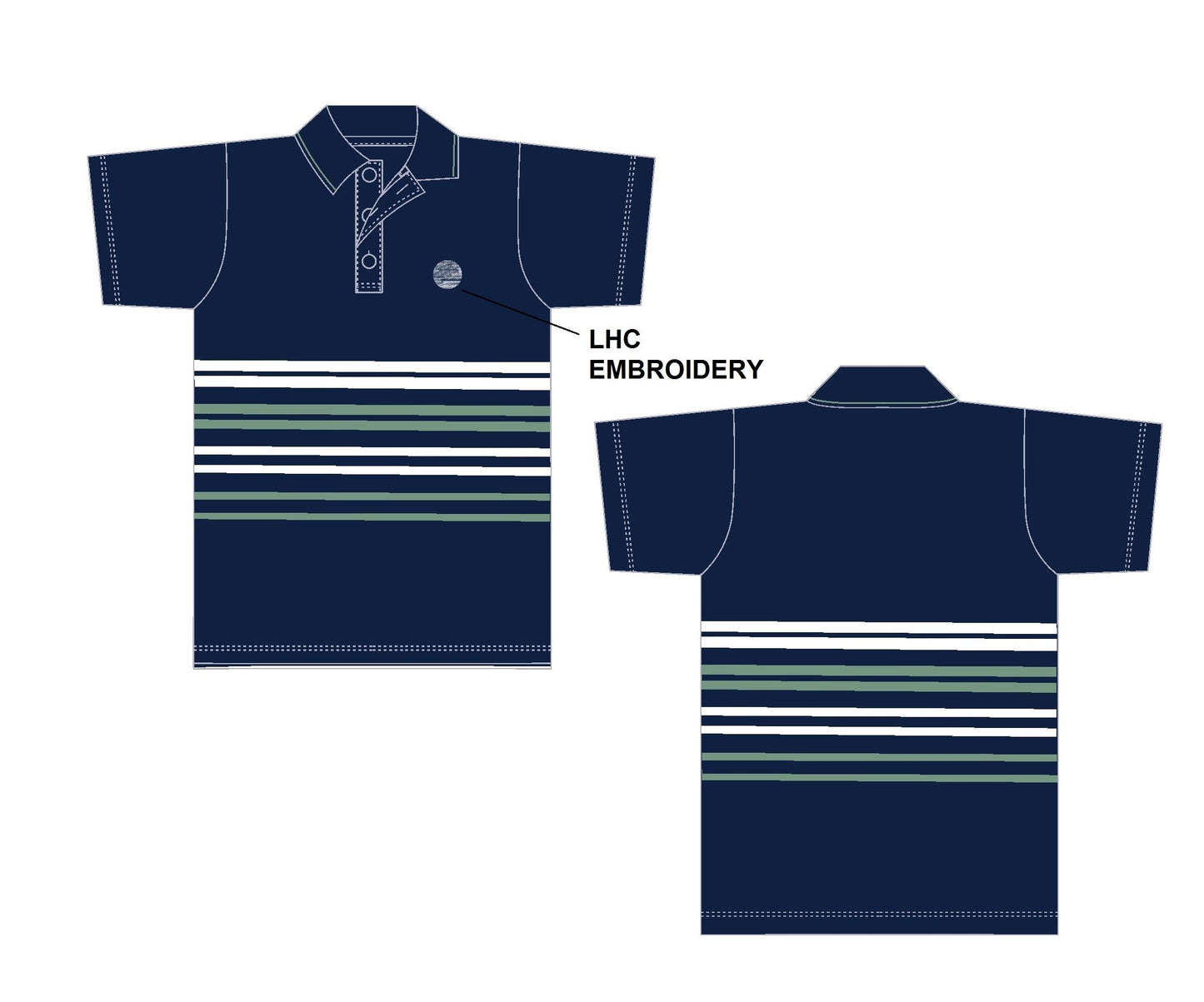Hills Striped Polo