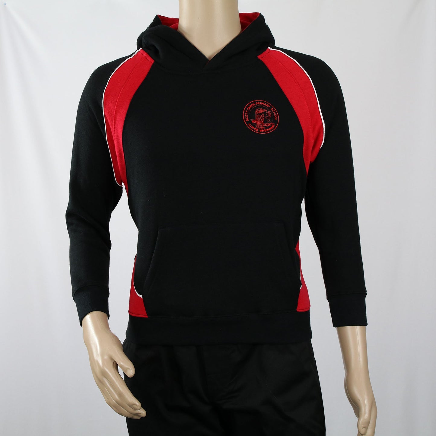 Scott Creek Black/Red/White Hoodie